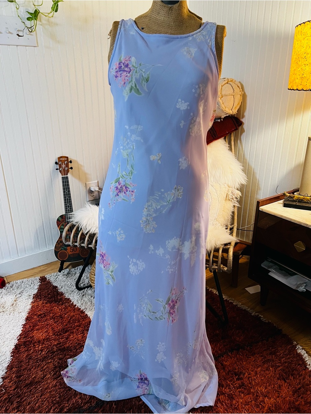 My Michelle Lilac Floral Slip Dress